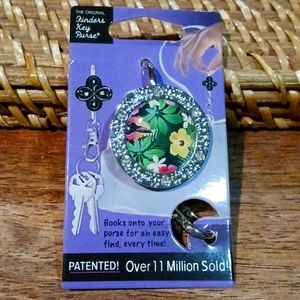 HAWAIIAN FLORA BLING Alexx Finders Key Purse Keychain/Hook for bag, purse +more